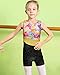 BAOHULU Leotard for Girls Gymnastics Toddler Sparkle Stripes Tank Biketards One Piece