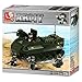 Army M38-B6300 Sluban Armored Vehicle, 223 Piece Building Block Set