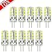 MUMENG 10 PCS G4 3W 260LM LED Lamp Lighting Bulbs DC 12V Non-dimmable Cool White Light Replacement of 30W Halogen Lamp Use in Many Household