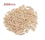 GCA DIY Wooden Pins for Scrapbooking Wood Crafts, Mini Clothespins 200 Per Pack 1"