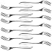 Glittermall Pack of 12 Stainless Steel Forks Cocktail Tasting Appetizer Cake Forks, Fruit Forks Wedding Party Christmas Gift