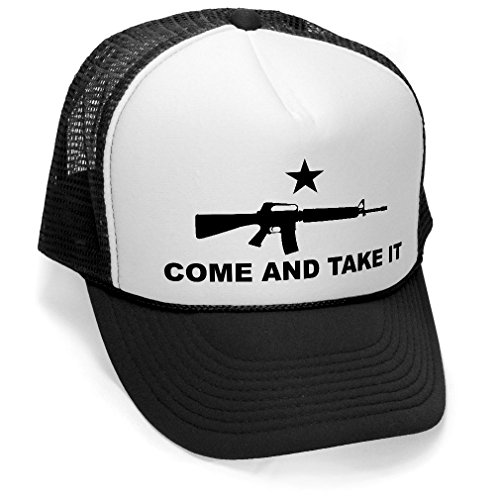 COME AND TAKE IT - 2nd amendment gun rights Mesh Trucker Cap Hat, Black