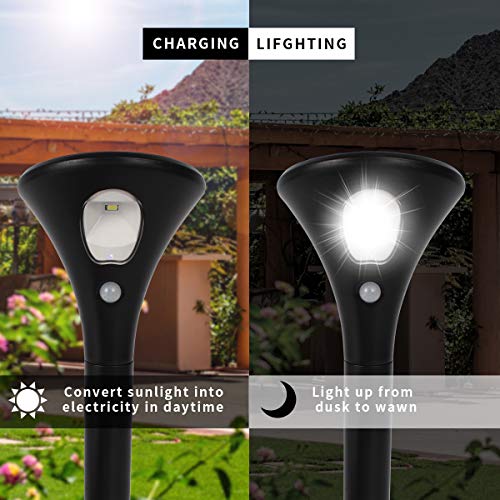 Solar Spot Lights Outdoor, Large(D 4" x H 24") Upgrade Brightness Solar