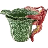 Bordallo Pinheiro Cabbage with Lobsters Pitcher, 57 ounces