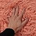 CHICTRY Luxury Faux Fur Throw Pillow Cover Super Soft Plush Decorative Cushion Case 18 x 18 Inches Standard Size for Sofa Bedroom Car Coral Pink 18.0 x 18.0 inch