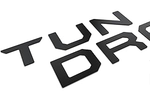 Tailgate Letters Inserts Compatible with 2022 2023 2024 2025 Tundra Models 3D Emblems with Strong Adhesive - Matte Black