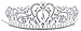 LRKC Rhinestone Crystal Wedding Crown, Pageant Princess Tiara, Bridal Headband