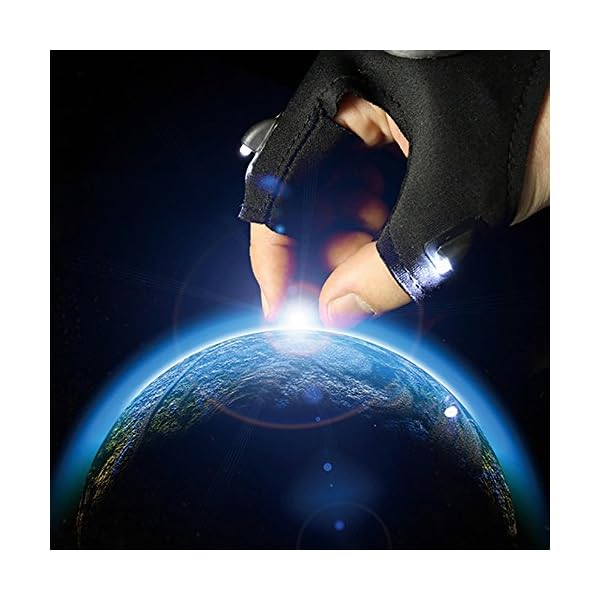 Blu7ive-Unisex-Men-Women-Anti-Slip-Half-Finger-Fingerless-Gloves-Rescue-Gloves-Cycling-Gloves-for-Light-Repairing-Outdoor-Fishing-Biking-Hiking-Climbing-Running
