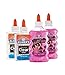 Elmer's Slime Starter Kit, Clear School Glue and Pink Glitter Glue, 4 Count