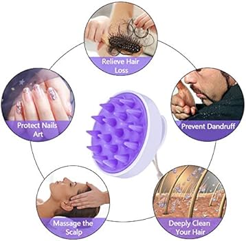Szczotka do masażu skóry głowy do mokrych i suchych włosów ...