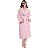 Vislivin Womens Robes Plush Bathrobe Long Warm Fleece Robe