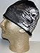 Hot Leathers Assassin Gangster Skull HD Sub Cap Beanie Knit Black White Grey Khc1017