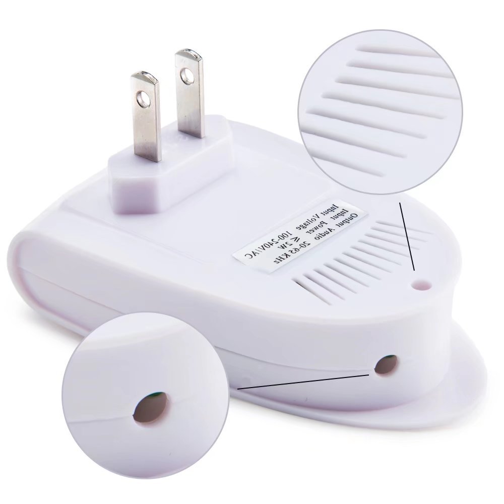 Home Pest Control Products, Plug In Pest Repeller Device, Ultrasonic Pest Control Ecofriendly - Repels All Kinds of Rodents and Insects Humans & Pets Safe- White 1 Pack