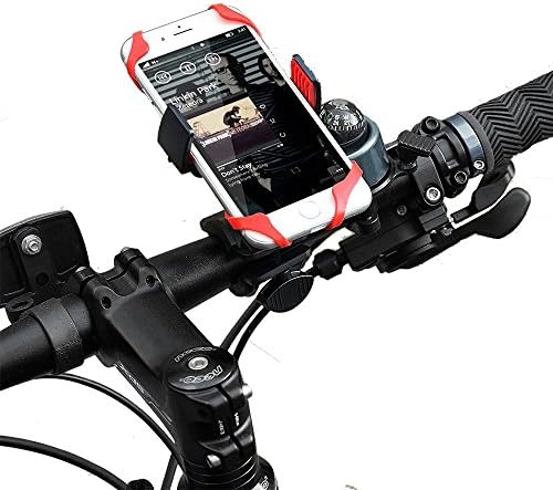 Bike Mount,LOYMR Universal Bike Phone Mount Holder,Fits iPhone 7,6S (+) / 5S,Samsung Galaxy S7/S6/S5,Google Nexus,LG,Nexus, HTC,Bicycle Handlebar (&amp; Motorcycle) Compatible Cell Phone Cradle