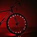 Bike Lights Bicycle Wheel Lights - Ultra Bright LED - Bike Wheel Light String (1 pack) - Assorted Colors Bicycle Tire Accessories- Burning Man Accessory - Red