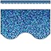 Teacher Created Resources Blue Sparkle Scalloped Border Trim