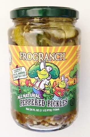 Frog Ranch Zesty Bread Butter All Natural Peppered Pickles 16 Oz The Foods Pantry