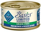 Blue Basics Limited Ingredient Diet Adult Indoor Grain Free Duck & Potato Wet Cat Food 3-Oz (Pack Of 24)
