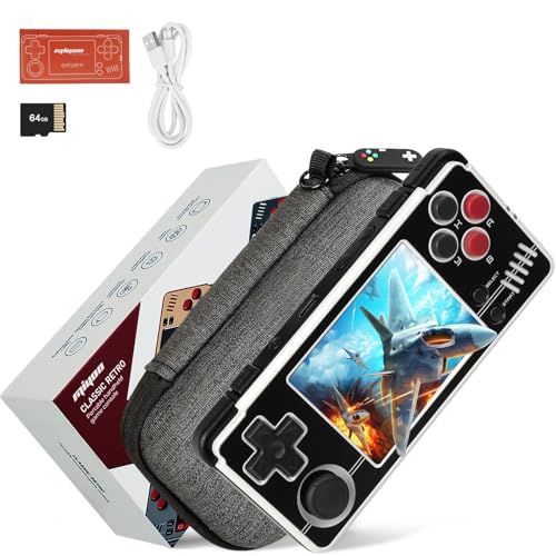 Photo 1 of Miyoo A30 Retro Handheld Game Console,Portable Game Emulator with Storage Case,2.8" IPS Screen,Compatible with Many Types of Classic Games.(Black & White 64G)