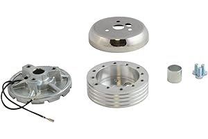FOREVERSHARP 6 Hole Polished Hub Adapter Installation Kit B02 for Aftermarket Steering Wheels