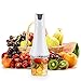 Travel Portable Blender and Juicer for Personal Smoothies and Shakes, PINSOON Single Server Juicer with Four Blades for Fruit Mixing and Protein Blends, Includes USB Charging Cable, 350ml