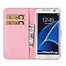 Firefish Galaxy S7 Edge Leather Case, Protective Stylish Leather Shell with Magnetic Closure[Folio Style] Wallet Cover Shockproof Case Card Slot Holder for Samsung Galaxy S7 Edge-Butterfly Group