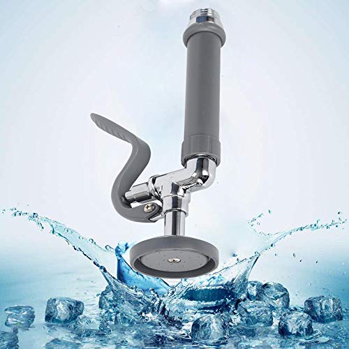 Spray Valve Tap, Multifunction Commercial Sink Kitchen Pre-Rinse Spray Valve Tap Spray Head Water Saver Grey (USA Stock)