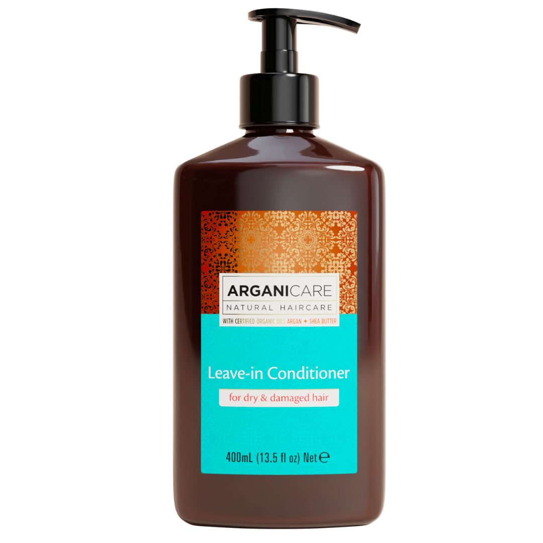 ARGANICARE| Argan Oil Leave-In Conditioner | Dry & Damaged Hair | Daily Leave-In Care | Softness, Shine & Manageability | 400 ml