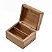 WELLAND Recipe Box with Card Divider Recipe Card Set, Acacia Wood