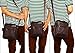 Small Genuine Leather Cross Body Messenger Bags Satchel Shoulder Bag for Men Brown