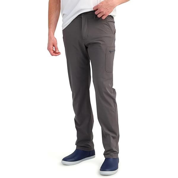 Pantalon Chino HUK Homme – Gris – Taille 36x32 – Léger – Occasion TBE