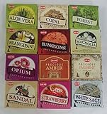 12 Assorted Boxes of HEM Incense Cones, Best Sellers Set #3 12 X 10 (120 total) by Hem