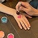 Glitter Tattoo Kit - Amazing Gift Idea for Girls (15 X-Large Color Jars, 32 Temporary Tattoos Stencils, 2 Glue Applicator & 2 Cosmetic Brushes) Hypoallergenic, Waterproof and Easy to Apply