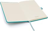 Notes London Eco A5 Notebook Medium Hardback Teal Vegan Leather view 2