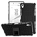 Sony Xperia Z5 Premium Case - MoKo Heavy Duty Rugged Dual Layer Armor with Kickstand Protective Cover for Sony Xperia Z5 Premium 5.5 Inch Smartphone 2015 Edition, Black