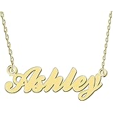 BeautyLiLi Personal Pendant Jewelry Gift Cute Name Necklace for Women Ashley