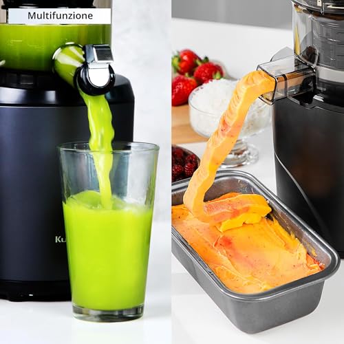 Kuvings AUTO6 Slow Juicer | Fruit and Vegetable Extractor | Electric Citrus Juicer | 1.7L | Easy Cleaning | BPA Free | 200W (KHS-660SE)_Gunmetal Grey