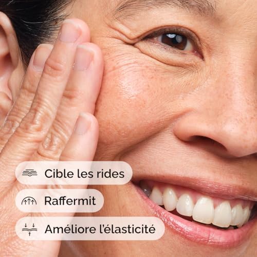Sérum Multi-Peptides + Acide Hyaluronique, Formule anti-âge pour éliminer les pattes d'oie, améliorer l'élasticité et la fermeté de la peau, 30 ml