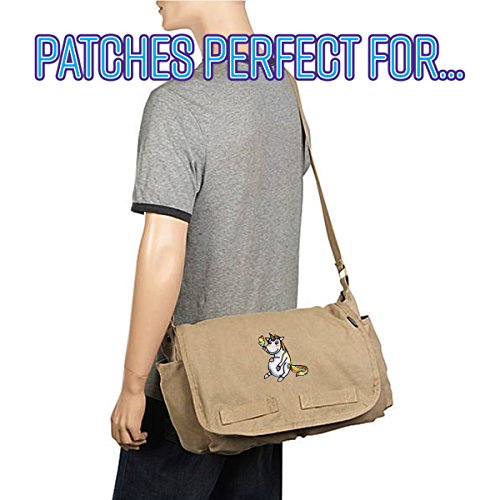 Pot Smoking Pals Mystical High Unicorn - Iron on Embroidered Patch Applique