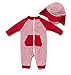 BONVERANO(TM Kids UPF 50+ Sun Protection S/S One Piece Zip Sun Suit (9-12 Months, Red Stripes)