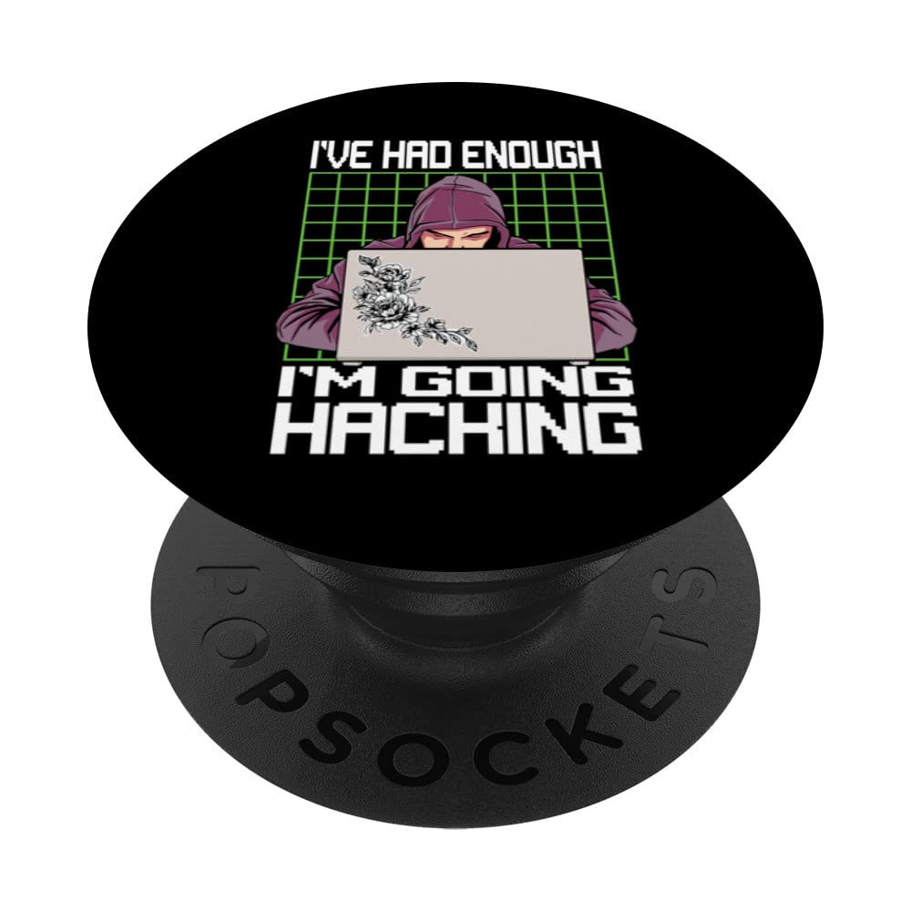 White Hat Hacker Design For A Cyber Security Specialist PopSockets Swappable PopGrip