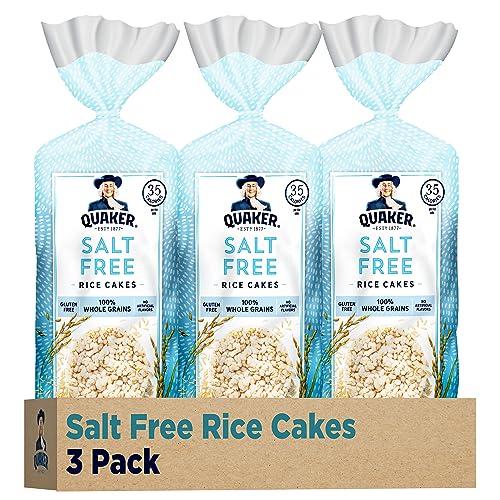 Quaker Large Rice Cakes, Salt Free, Pack of 3 Pricepulse