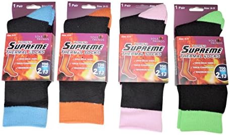 4 Pair Women's Ladies Warm All Season Supreme Thermal Heated Socks TOG Rating 2.13