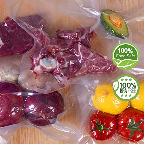 WVacFre 200 Pint Size 6x10Inch 4mil Food Vacuum Sealer Bags with Commercial Grade,BPA Free,Heavy Duty,Great for Food Vac Storage or Sous Vide Cooking