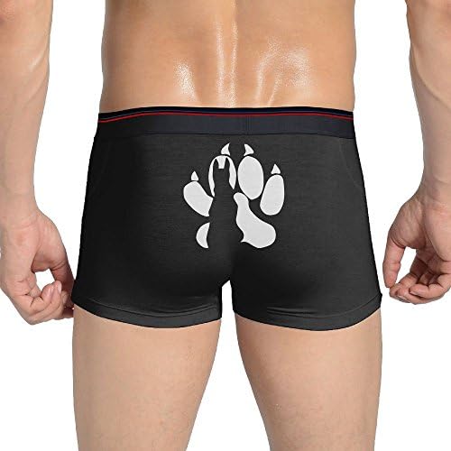 YWHmn Paw With Dog Silhouette-1 Men's Soft Underwear Trunks Basic Brief