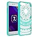 iPhone 7 Plus [5.5''] Case - Anwish Mint Mandala Totem Series Hybrid Protective Case with Soft TPU Bumper +Hard Back Cover [Scratch Resistant] Cover Case for iPhone 7 Plus