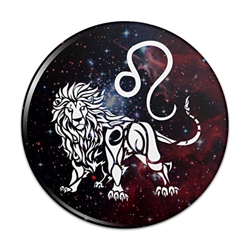 Leo Lion Zodiac Sign Horoscope in Space Pinback Button Pin Badge - 1