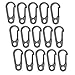 Michael Josh 15PCS Paracord Keychain Carabiners,SF Accessories Tactical Survival Parts Gear for 550 Lb Cord Project(Grey) …