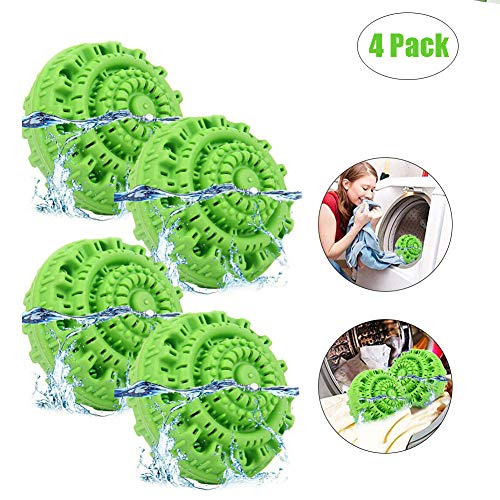 Sweetdecor Laundry Ball Magic Wash Laundry Balls Reusable Eco-Friendly Chemical Free Washer Machine Laundry Balls 4 Pack