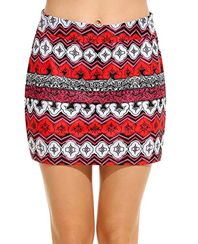 image for Oyamiki Women's Pockets Running Skirt Athletic Golf Skort with Tennis 